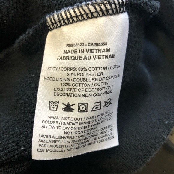 Nike Essential Black Fleece Pullover Hoodie 1X - Picture 8 of 8